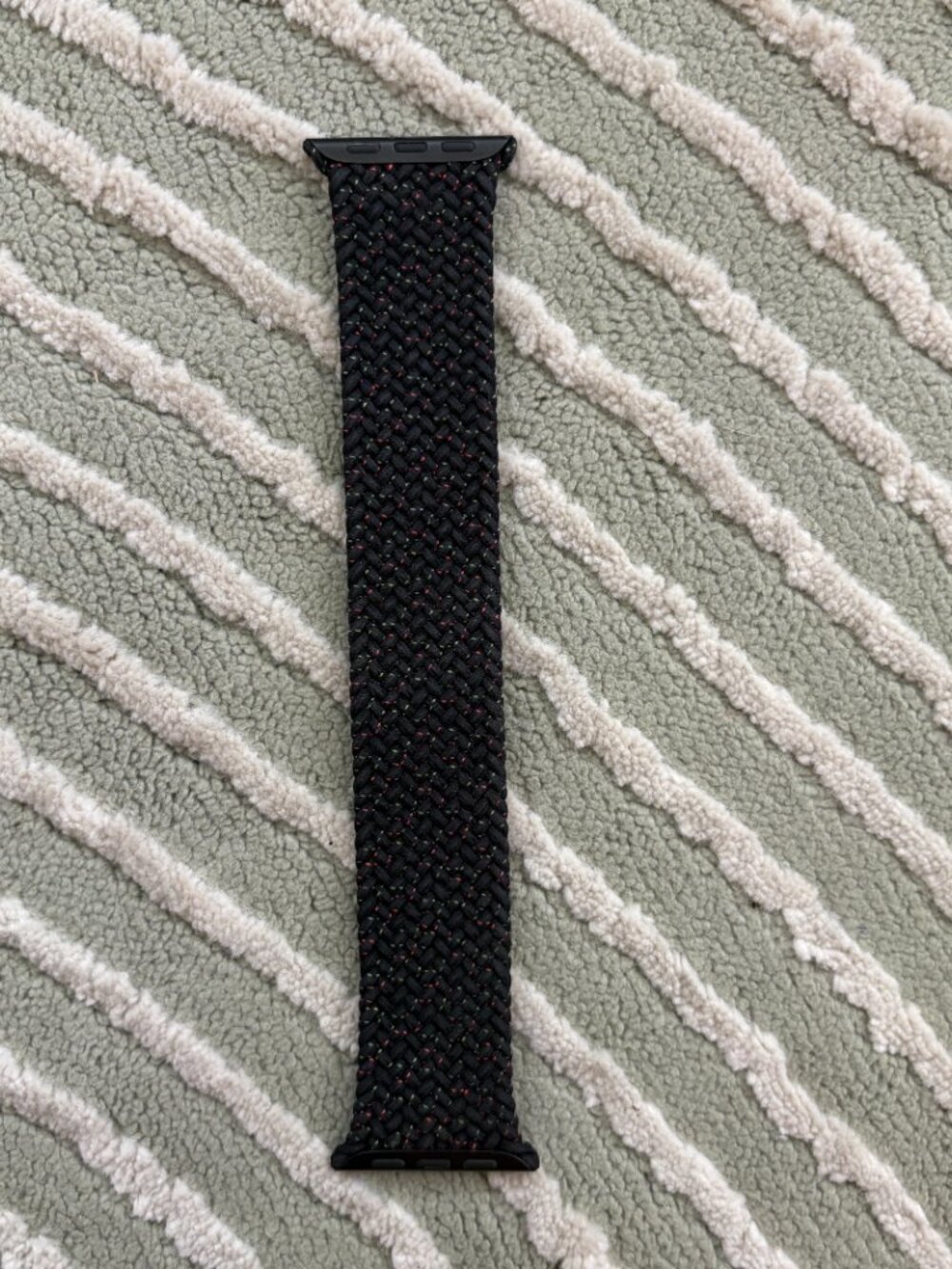 Official Apple Watch Limited Edition Black Unity Braided Solo Loop Band - 45mm